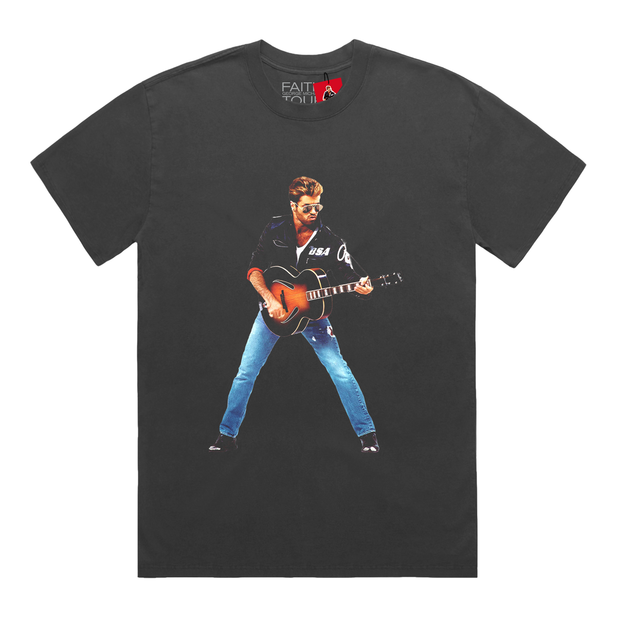 THE FAITH TOUR | Guitar Charcoal T-shirt