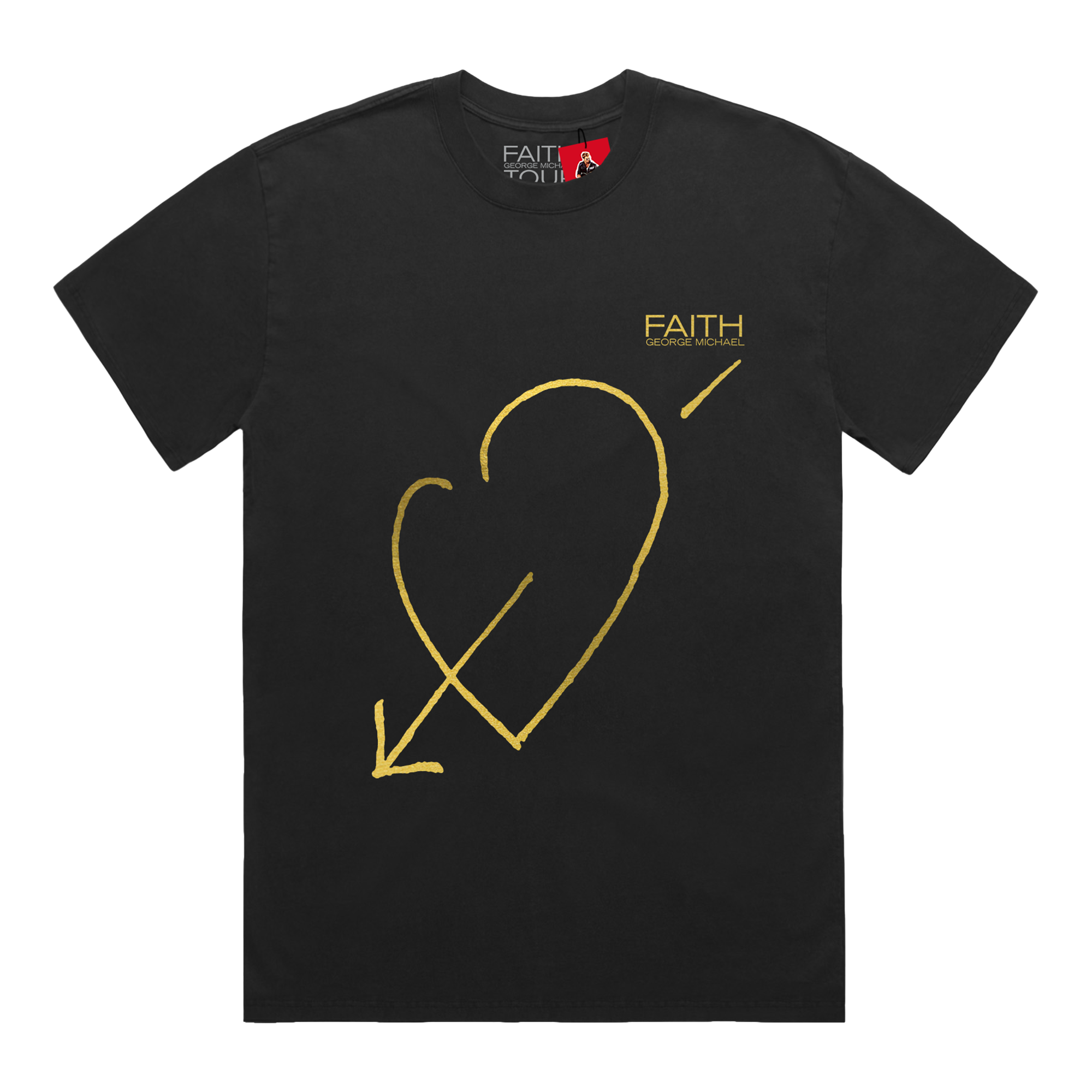 THE FAITH TOUR | Heart Black T-Shirt