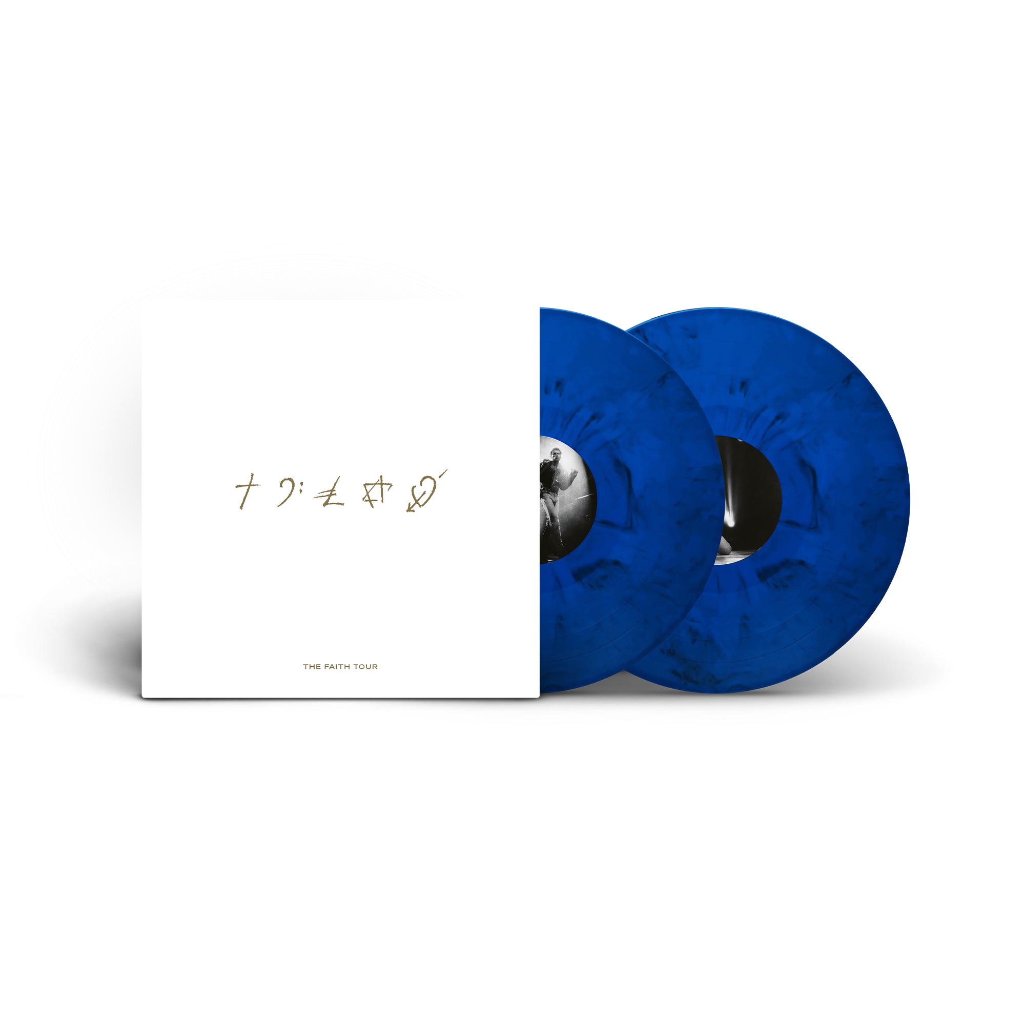 The Faith Tour D2C Exclusive Blue + Black Marble 2LP